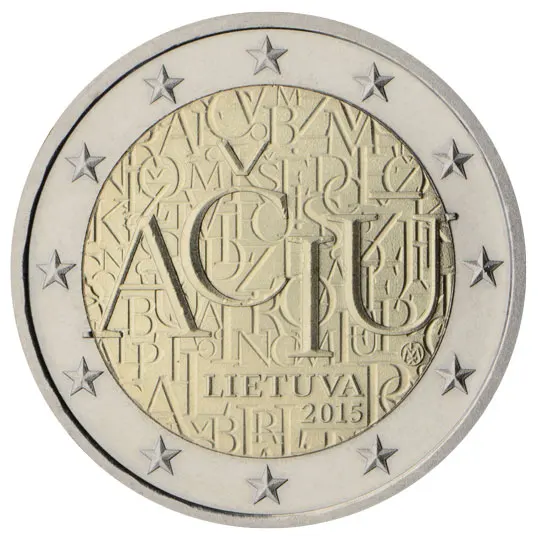 Lituania 2015 Moneta Commemorativa 2 Euro Unc Nuovo