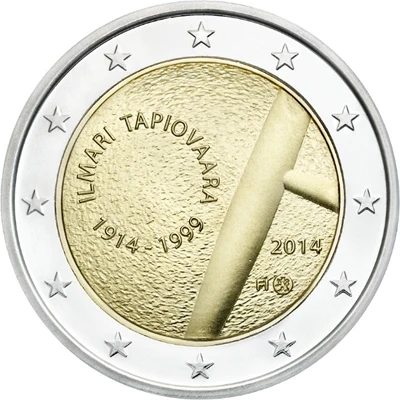 Finlandia 2014 Moneta Commemorativa Imari Tabiwara Nascita Centennial 2 Euro Unc Nuovo Di Zecca