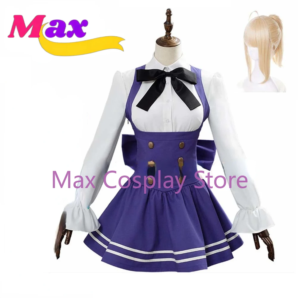 Max Fgo Saber Altria Pendragon Lily Costume Cosplay Natale Capodanno Abbigliamento Halloween Outfit Taglia Personalizzata