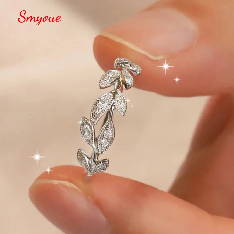 Smyoe 1Mm Tutti Gli Anelli Di Moissanite Per Le Donne Luxury Wedding Promise Band Match Diamond 100% S925 Sterling Silver Regalo Di Compleanno Gra