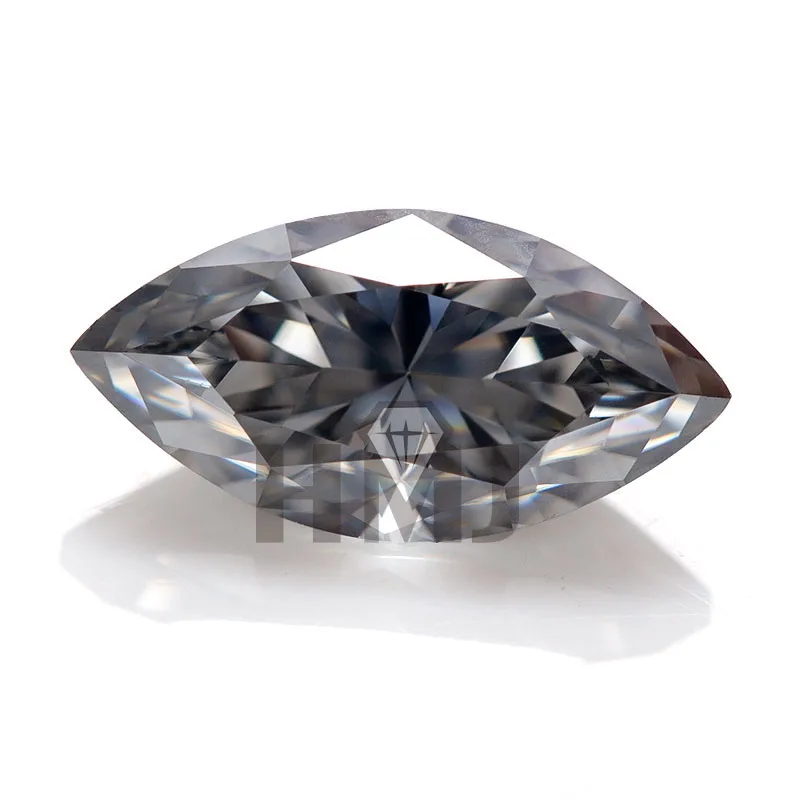 Pietra Moissanite Taglio Marquise Vvs1 Colore Grigio Diamante Sciolto Coltivato In Laboratorio Con Pietre Preziose Certificato Gra All'Ingrosso