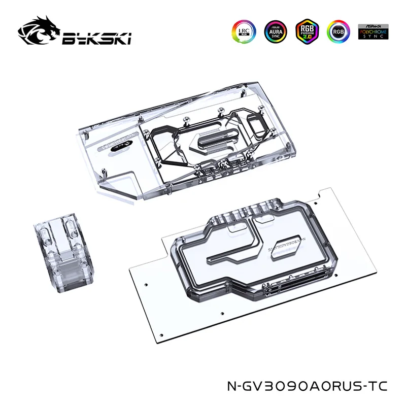 Bykski Video Memoria Raffreddamento Ad Acqua Indietro Blocco Piastra Per Gigabyte Aorus Geforce Rtx 3090/3080 Master 10G/24G ,N-Gv3090Aorus-Tc