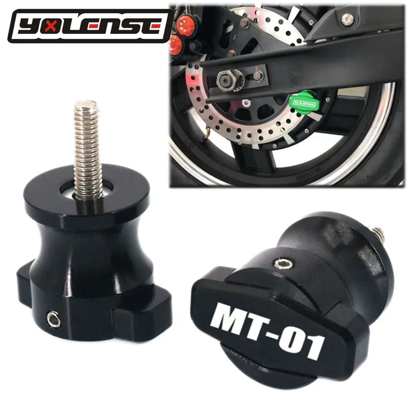 Per Yamaha Mt-01 Mt01 Mt 01 Moto Cnc Frame Stand 6Mm Viti Cursori Forcellone Bobine Slider M6