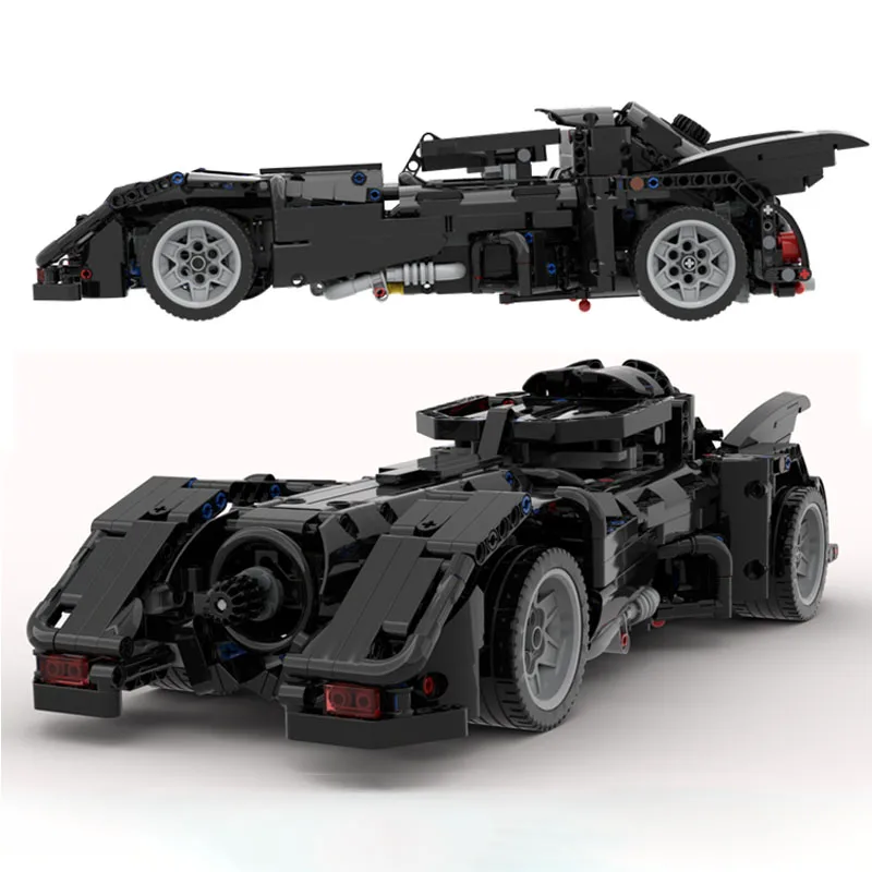 918 Pz/Lotto Tecnico 1989 Batmobile Mod Da Doms 42111 Dodge Charger Moc Mattoncini Modello Fai Da Te Giocattoli Regali