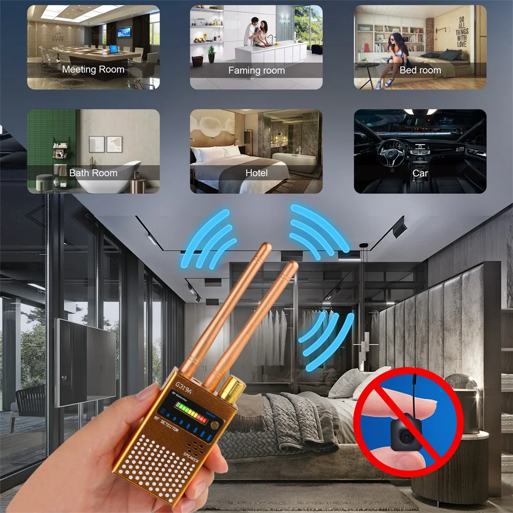 Rilevatori Di Segnale Rf Wireless Bug Gps Tracker Spy Equipment Signal Finder Anti Wireleping Gsm Dispositivo Di Ascolto Radio Scanner