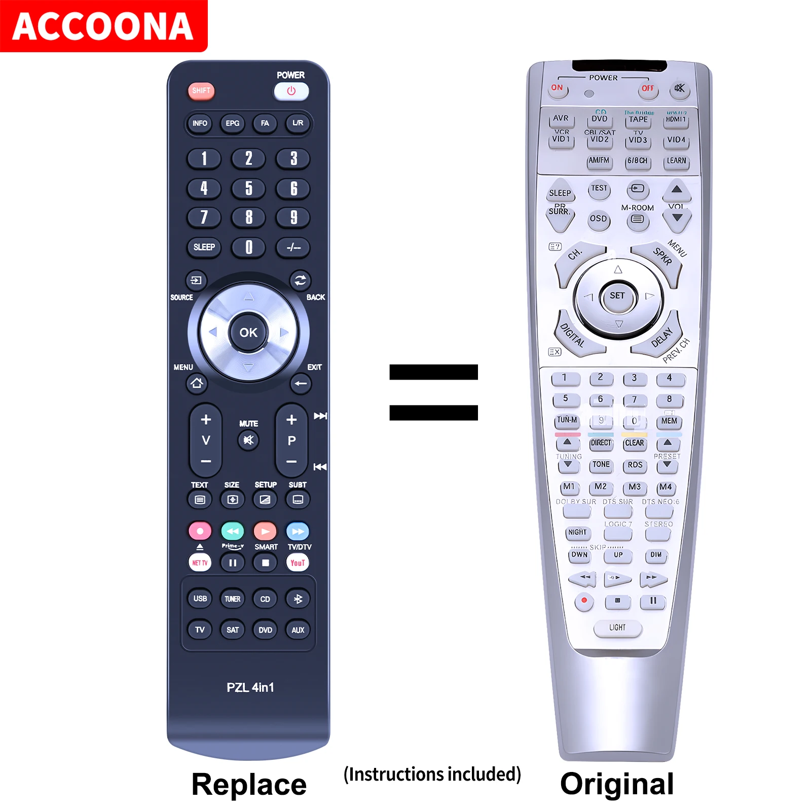 Telecomando Per Harman Kardon Avr132 Avr2000 Avr230Rds Avr235 Avr2500 Avr-130 Avr-135 Avr-137 Avr-138 Avr140 Avr145 Av A/V