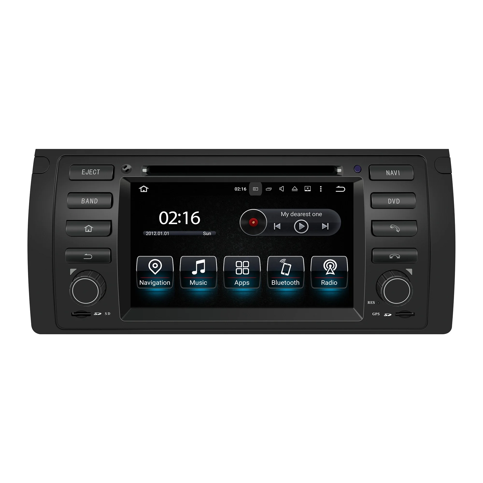 Hualingan Per Bmw E39 M5 Auto Radio X5 E53 Stereo Head Unit Upgrade 7 "Touch Dvd Apple Carplay Android Auto Schermo Intero Replaceme