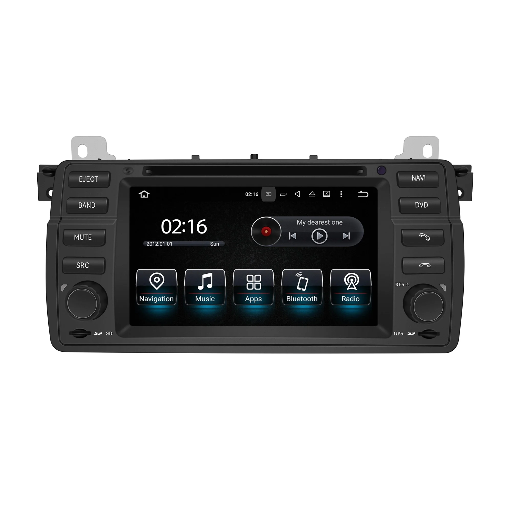 Hualingan Per Bmw Serie 3 E46 325I 328I 330I Auto Radio Stereo Head Unit Upgrade 7 "Touch Dvd Apple Carplay Android Auto Screen