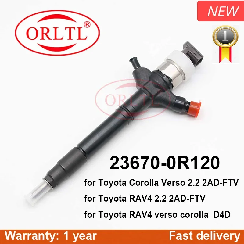 Diesel 23670 0 R120 236700 R120 23670-0R120 Per Toyota Corolla Verso Verso 2.2 2Ad-Ftv Ugello Iniettore Carburante Originale