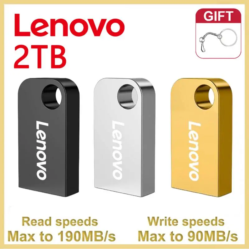 Lenovo Usb 3.0 2Tb Usb Flash Drive 1Tb Usb Stick Pendrive 2Tb Impermeabile Usb Flash Memory Stick Pen Drive 256Gb Per Telefono/Laptop