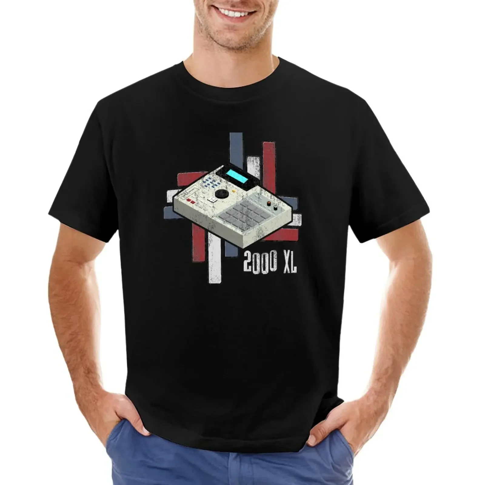 Mpc 2000 Xl Distressed Look T-Shirt Abbigliamento Vintage Customizeds Anime Plain Fruit Of The Loom Magliette Da Uomo