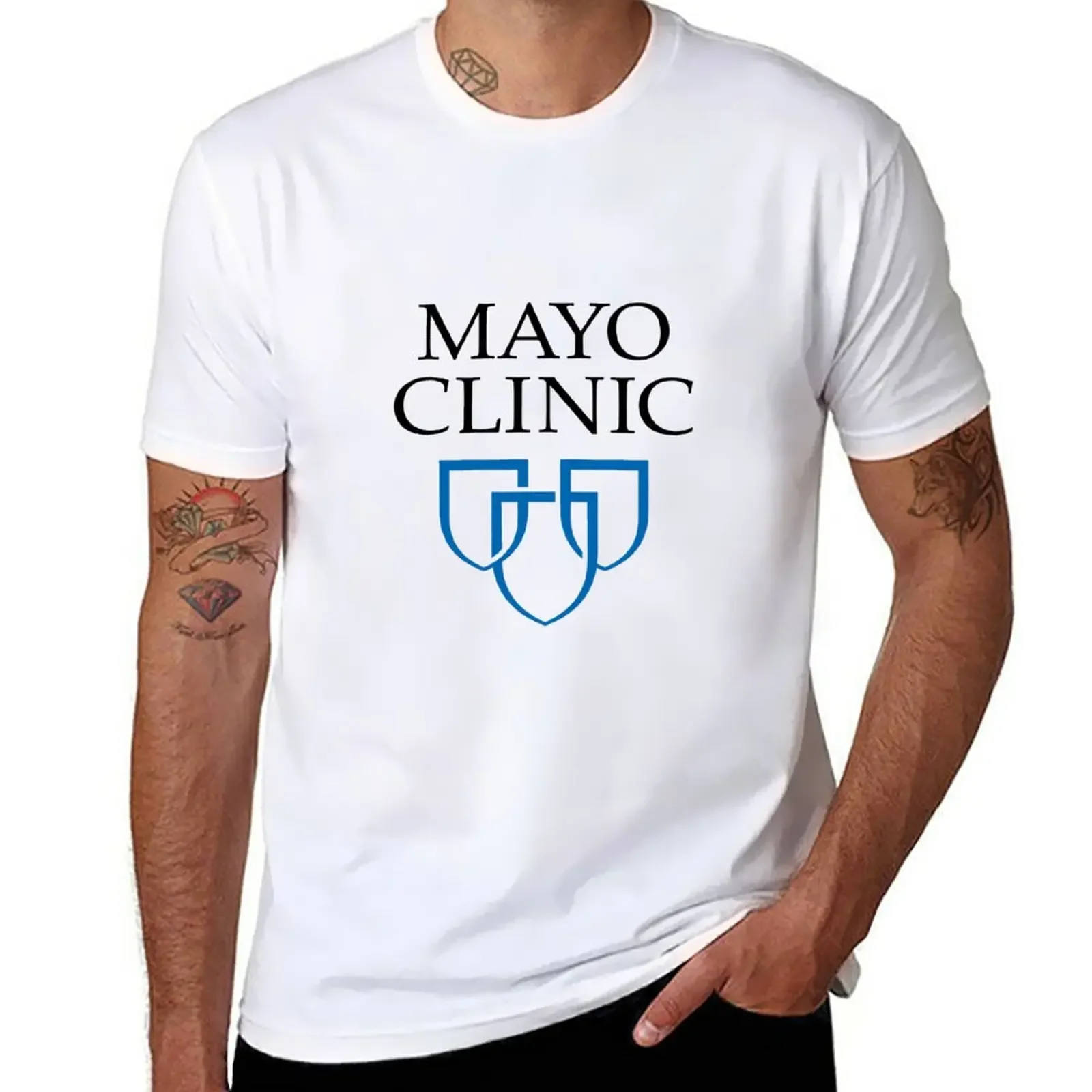 Mayo Clinic T-Shirt Funnys For A Boy Sports Fans Fruit Of The Loom Magliette Da Uomo