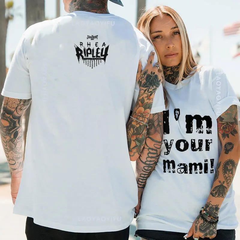 Fanatici Da Uomo Branded Black Tops Rhea Ripley Qui Per Rimanere Abbigliamento In Cotone Rhea Ripley Sono La Tua Maglietta Mami Magliette A Maniche Co
