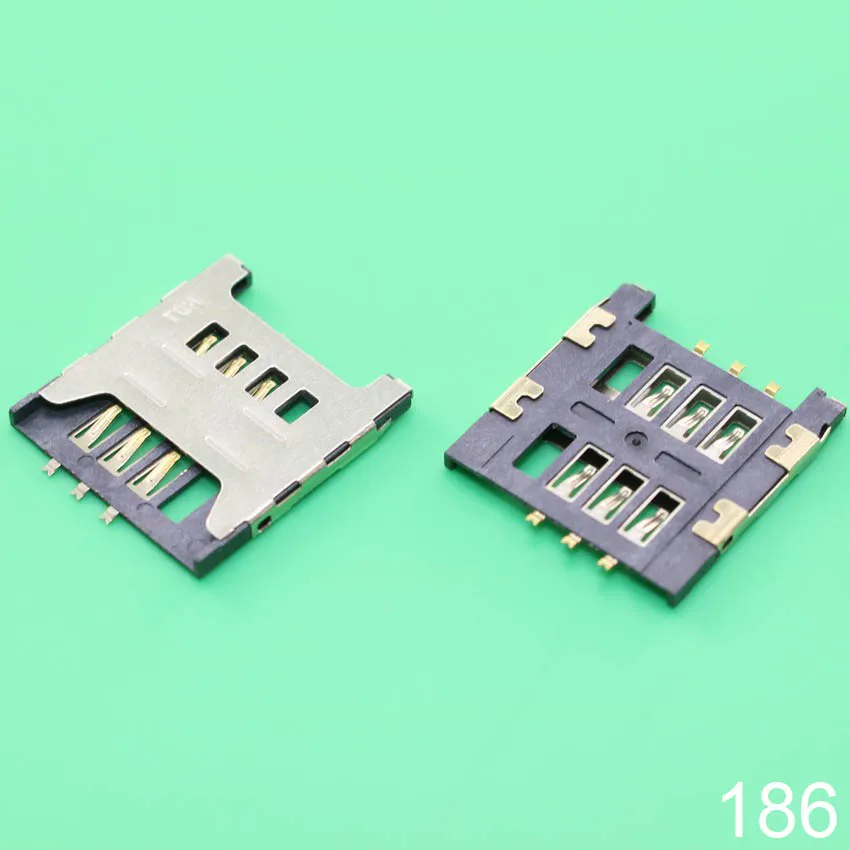 1X Connettore Supporto Slot Per Scheda Sim Per Samsung Gt E1200M E1200 I519 I939D I939I. Dimensioni: 17.5*16Mm