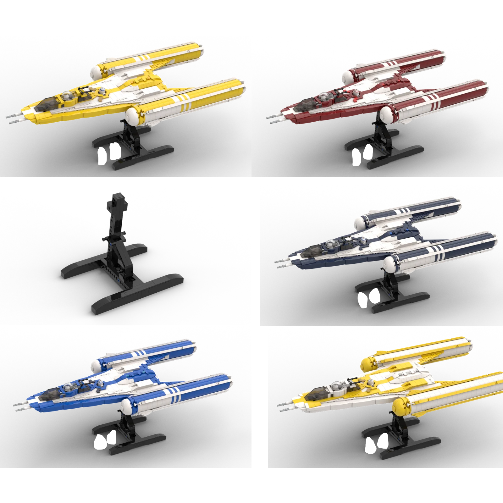 Moc Clone Bomber Sci-Fi Astronave Modello Mattoni Building Dly Model Blocks Regalo Per Bambini Compatibile Con 75248 75297 75300 75192