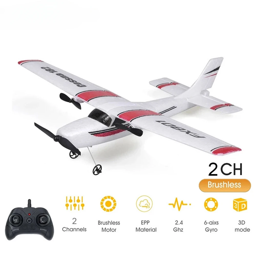 Fx801 Rc Aereo Epp Foam 2.4G 2Ch Rtf Telecomando Wingspan Aircraft Fixed Wingspan Airplane Toys Regali Per Bambini Bambini