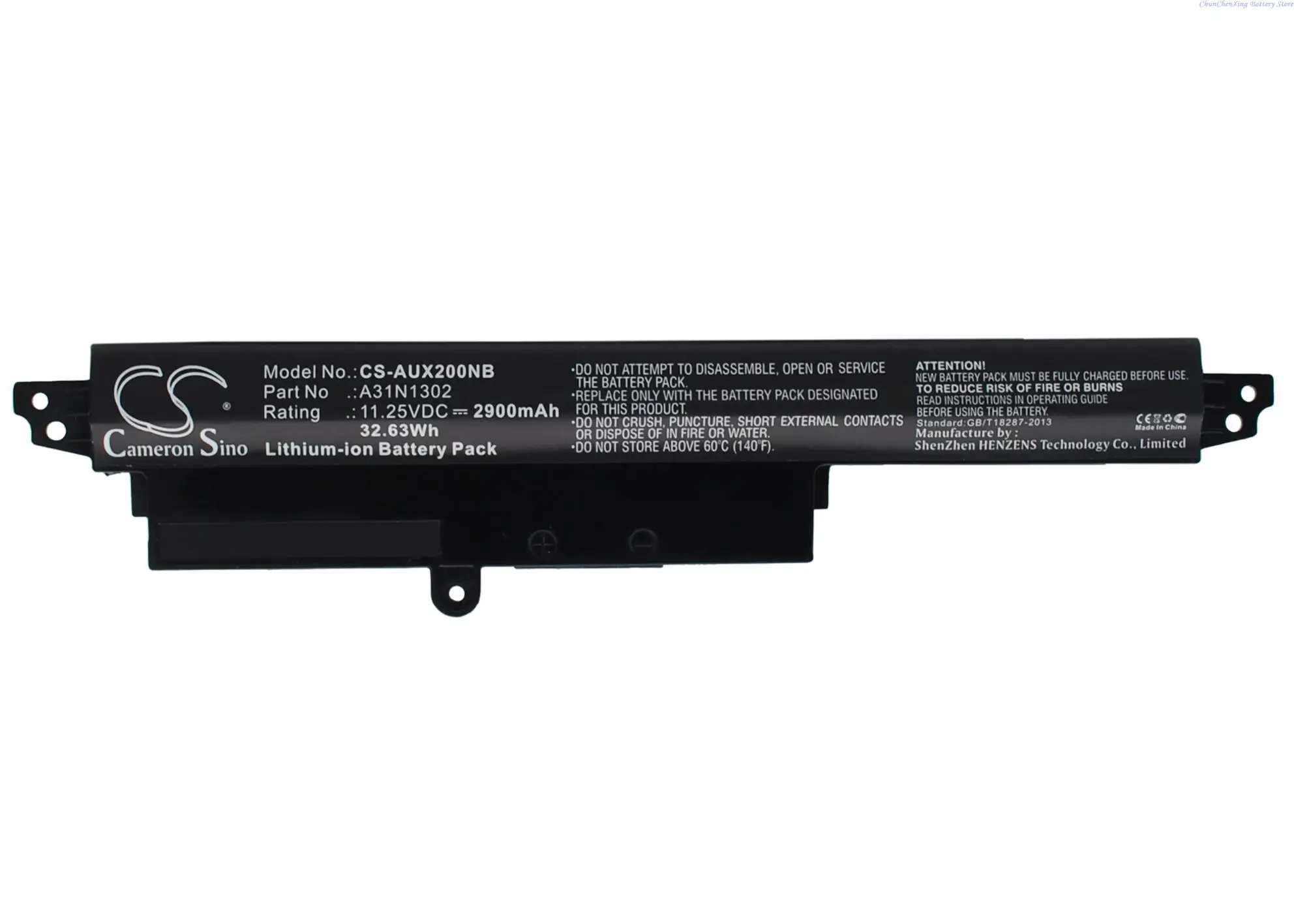 Batteria Per Laptop Cameron Sino 2900Mah A31N1302 Per Asus Vivobook X200Ca,F200Ca,X200Ma,R202Ca,R202Ca,F200Ma,F200M,Fx200Ca,Ar5B125