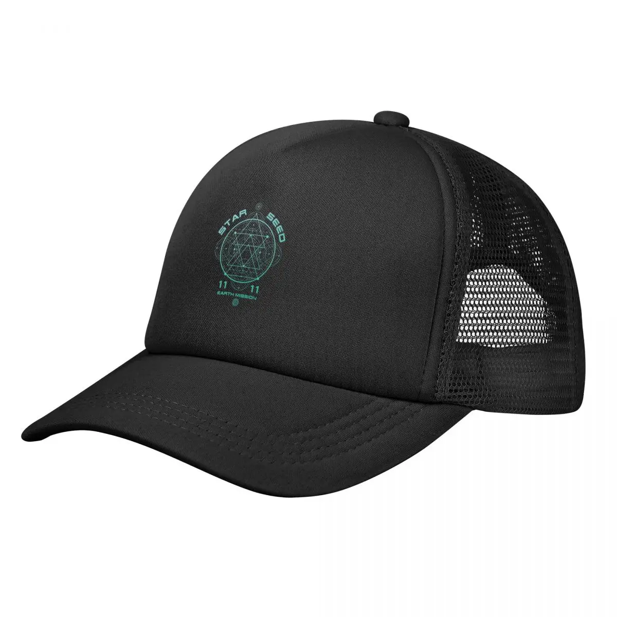 Starseed Geometria Sacra Earth Mission 11:11 Berretto Da Baseball Luxury Man Hat Western Hat Donna Caps Uomo