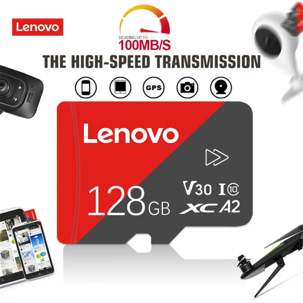 Scheda Di Memoria Flash Sd Ad Alta Velocità Lenovo Scheda Sd Micro Tf 128Gb Tarjeta Microdrive Cartao De Memoria Per Juegos Nintendo Switch