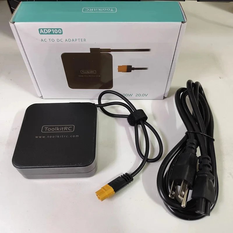 Toolkitrc Adp100 100W 20V Alimentatore Con Adattatore Di Uscita Xt60 Per Isdt Q8 Q6 Gt Power Hota Htrc Skyrc Charger Rc Drone