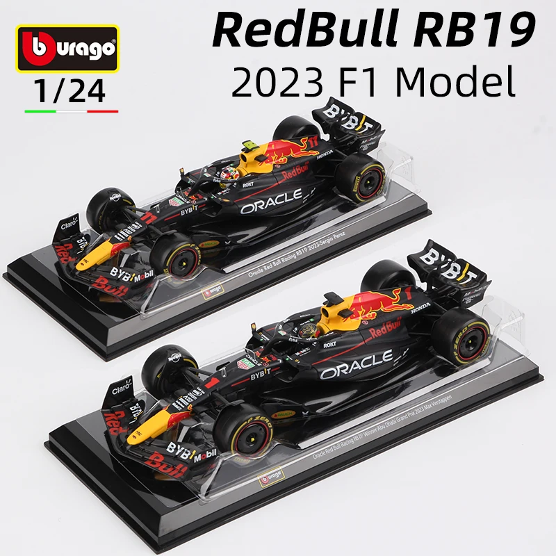 Bburago 1:24 Redbull Rb19 Modello Di Auto In Lega F1 Racing 2023 Winner #1 Verpunpen Die Cast Vehicles Toys Diecast Voiture Gift