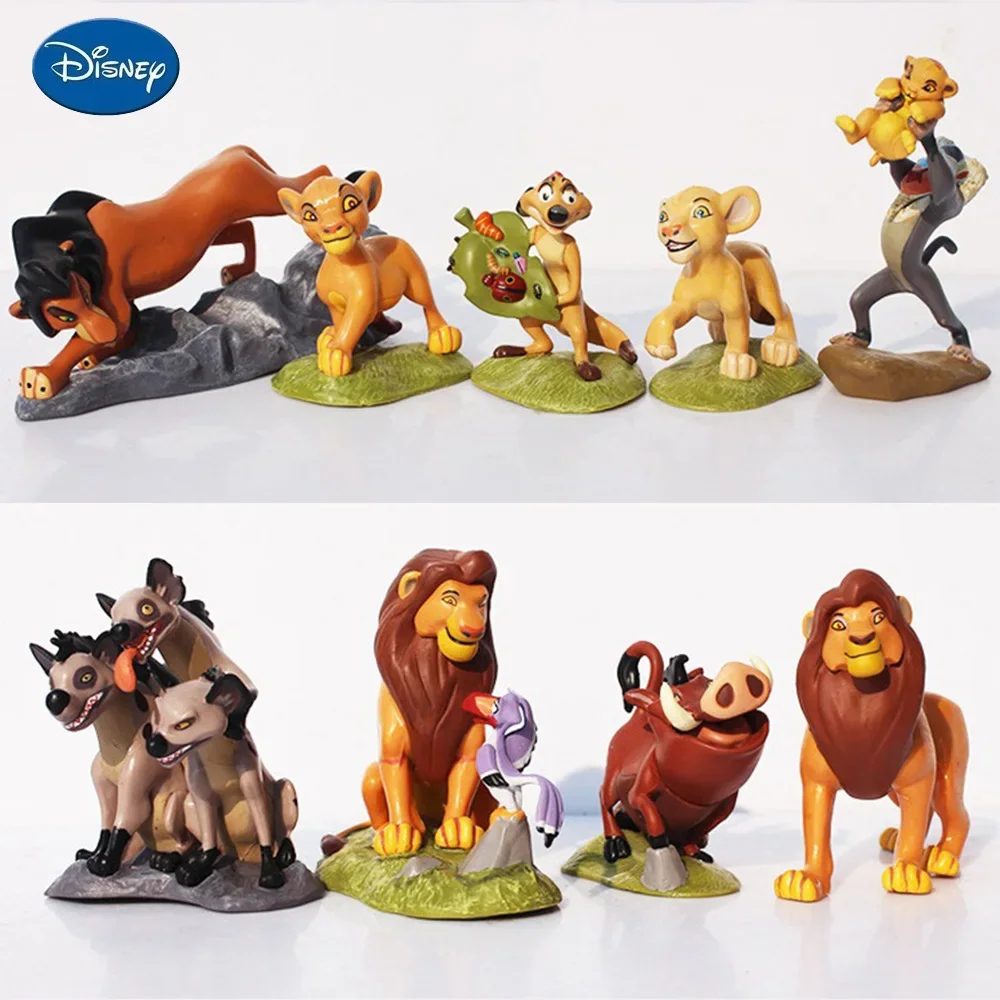 9 Pz/Set Disney The Lion King Figures Simba Mufasa Nala Hyenas Timon Pumbaa Sarabi Sarafina Scar Pvc Action Figure Dolls Toys