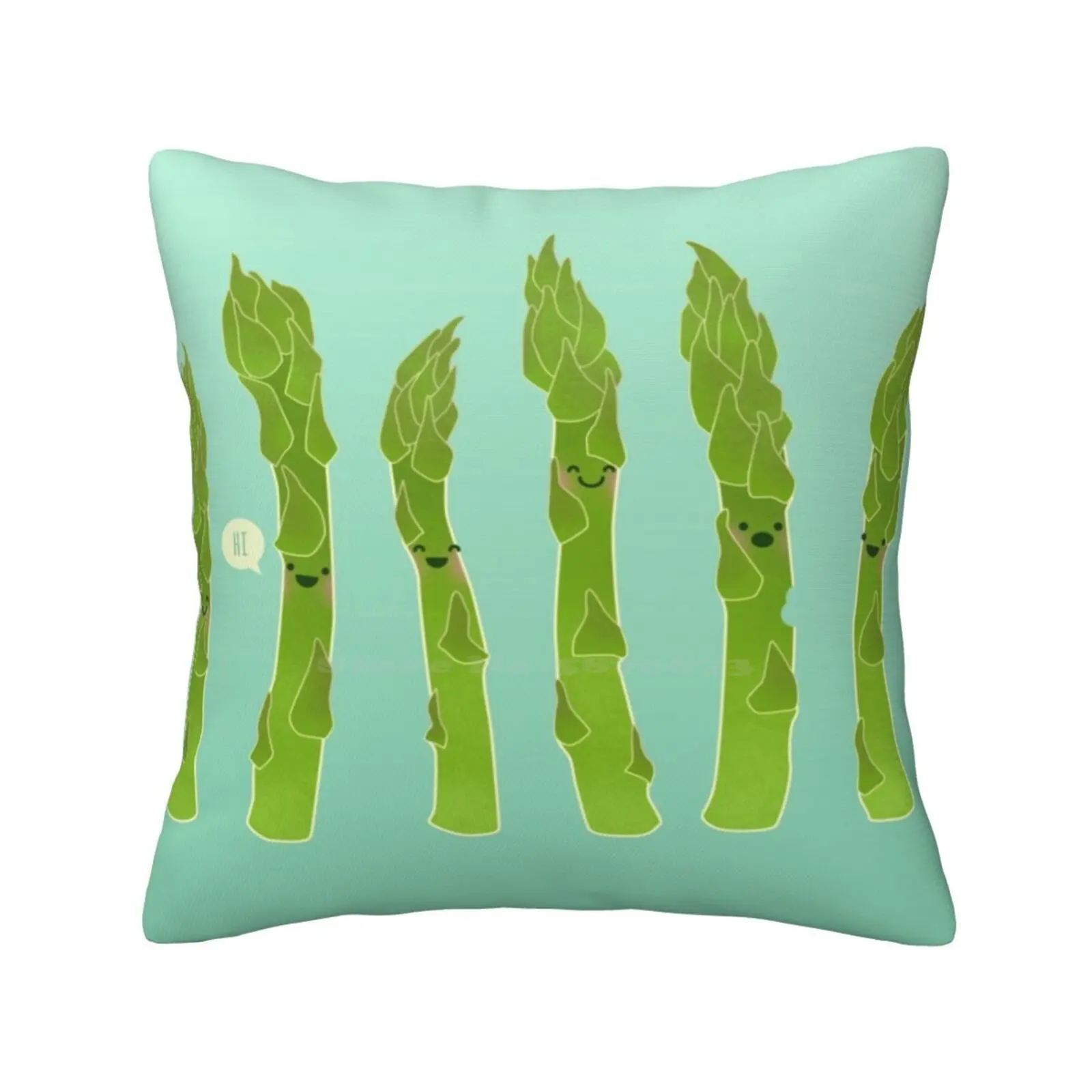 Asparagi Say Hi! Morbida E Confortevole Federa Asparagi Food Kawaii Happy