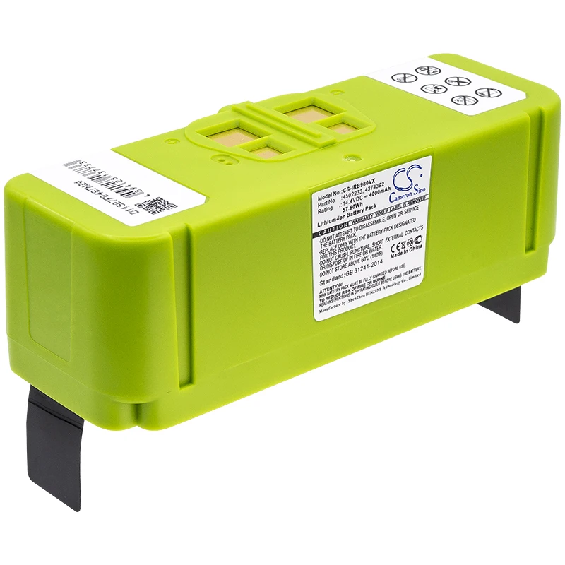 Batteria Sottovuoto 4000Mah Per Irobot 1800Li 2130Li 4374392 4376392 4462425 4502233 Roomba 680 681 691 696 891 896 960 965 980 985