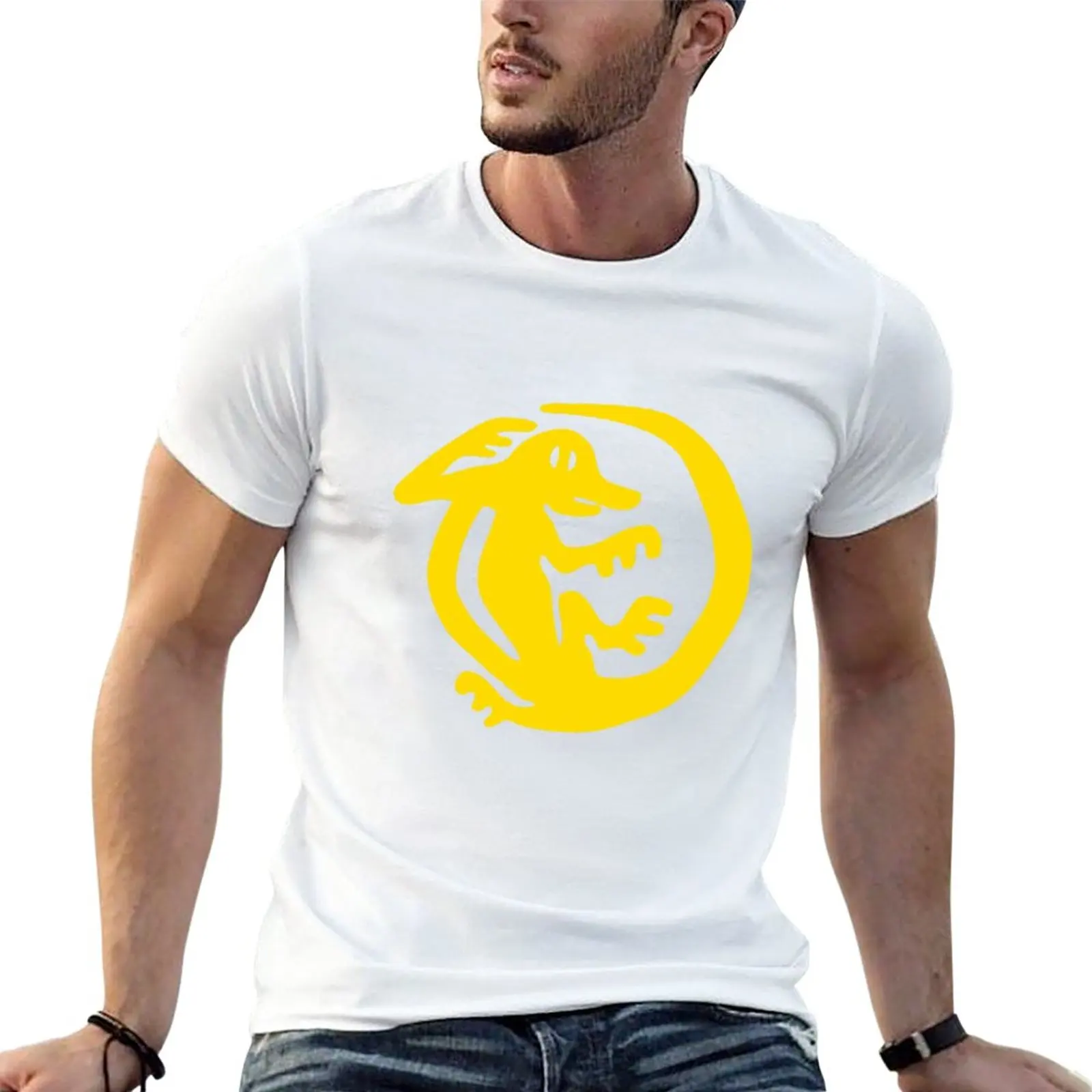 New Orange Iguanas T-Shirt T-Shirt Corta Ad Asciugatura Rapida T-Shirt Oversize Abbigliamento Uomo