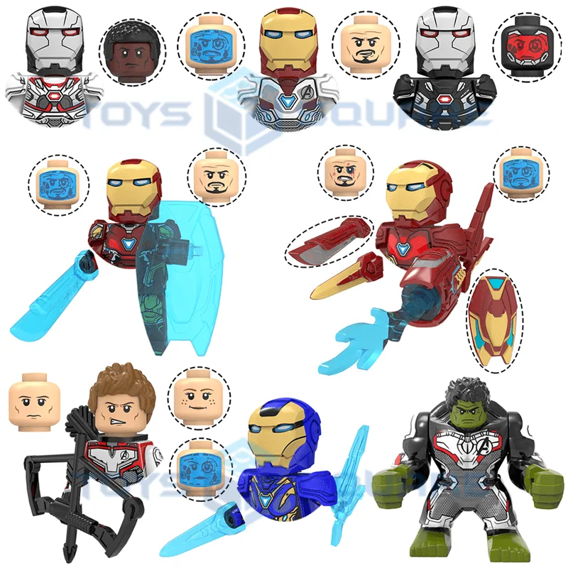 The Thanos Nebula Thor Black Rocket Widow Raccoon Captain White Vision America Ronin Model Blocks Moc Bricks Set Toys Kt1025