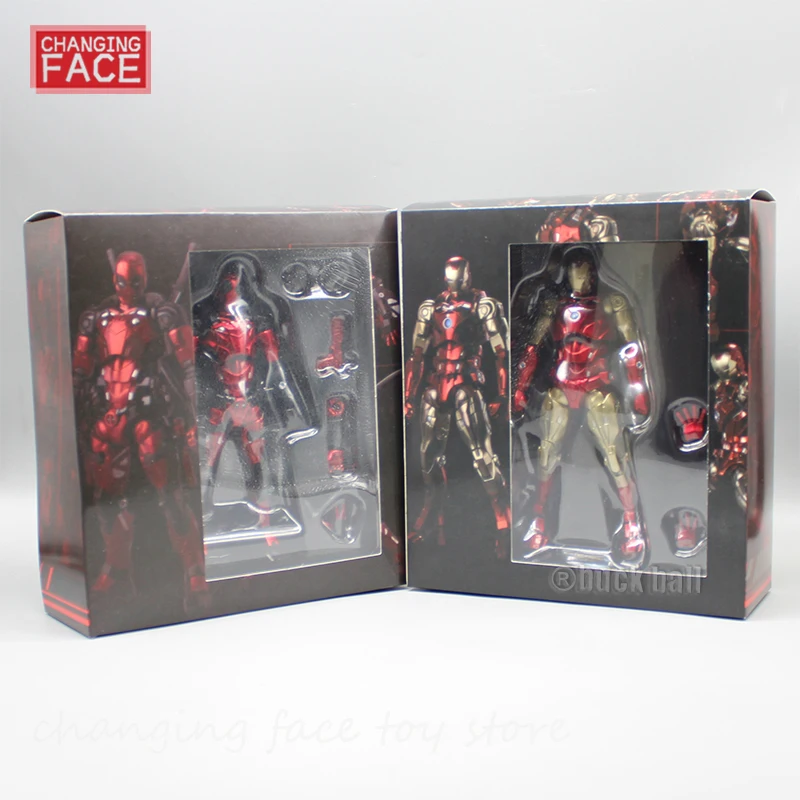 Iron Man Action Figure Marvel Deadpool Anime Figure 16Cm S.H.