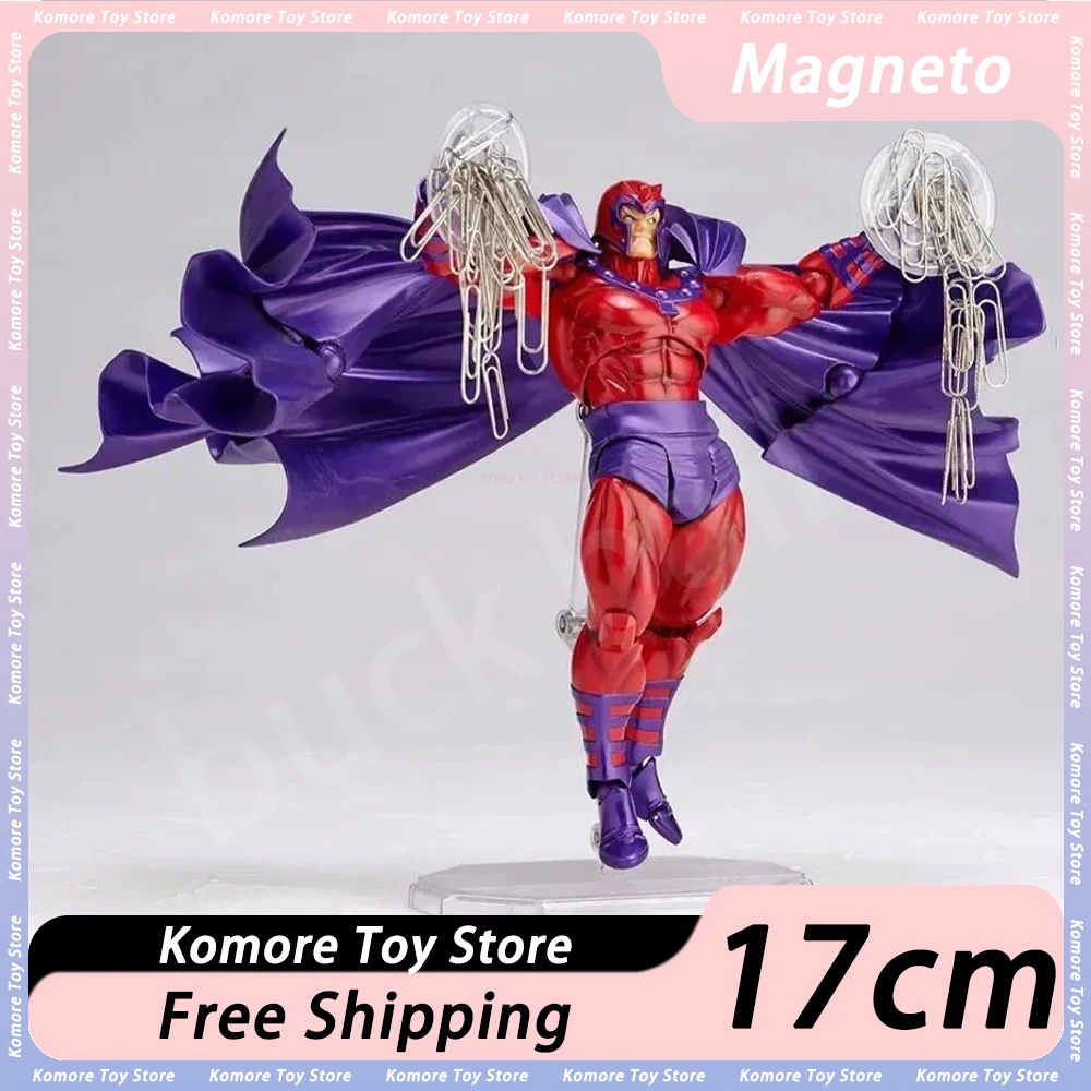17Cm Marvel X Men Figure Magneto Anime Figurine Max Eisenhardt Action Figurine Pvc Model Statue Doll Collection Ornamento Giocattolo Regalo