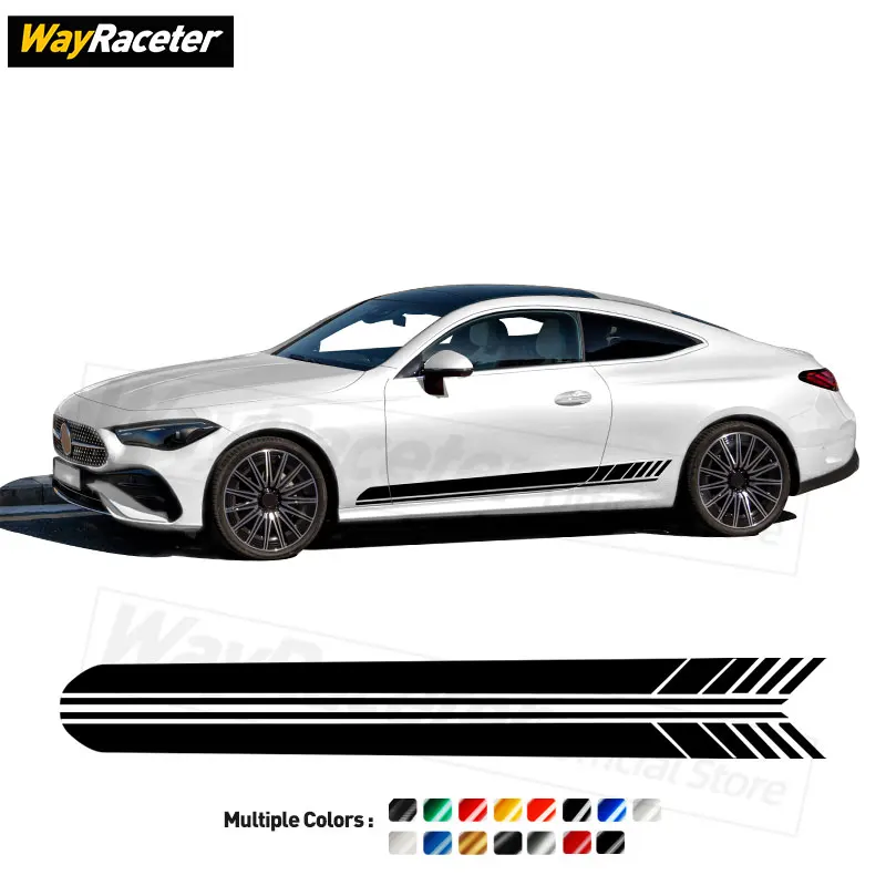 Edition One Stripes Door Side Skirt Sticker Per Mercedes Benz Cle Class Coupe C236 Cabrio A236 2024 Cle300 Cle450 Amg 2025