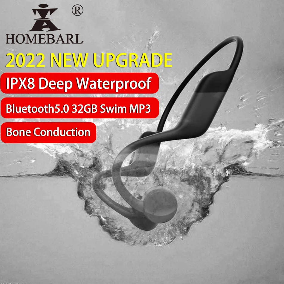 20 Metri Ipx8 Deep Waterproof Y10 Bluetooth Nuoto Conduzione Ossea Auricolare Cuffie Lettore Mp3 32Gb Auricolare Cuffie Wireless