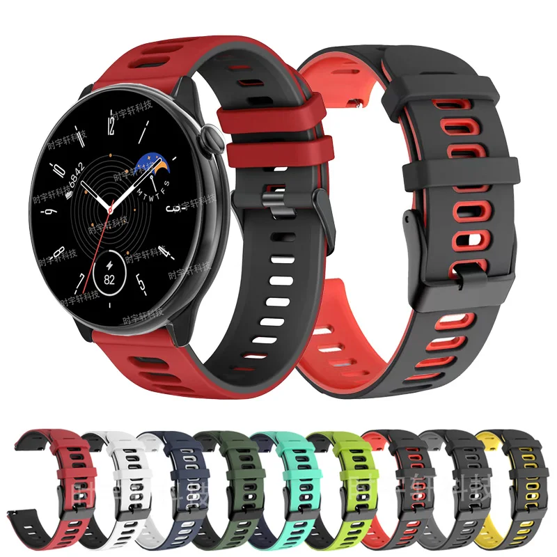 Per Amazfit Gtr Mini Smart Watch Strap 20Mm Bracciale Sportivo In Silicone Per Amazfit Active/Gts 4 3 2E 2 Mini/Bip U Pro/S 3 Band