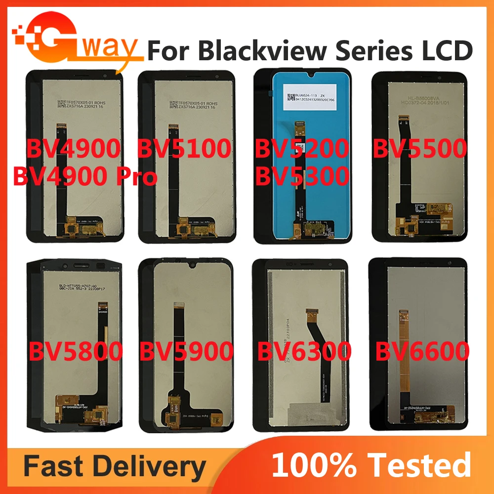 Per Blackview Bv4900 Bv5100 Bv5200 Bv5300 Bv5500 Bv5800 Pro Display Lcd Blackview Bv5900 Bv6300 Bv6600E Pro Gruppo Schermo Lcd
