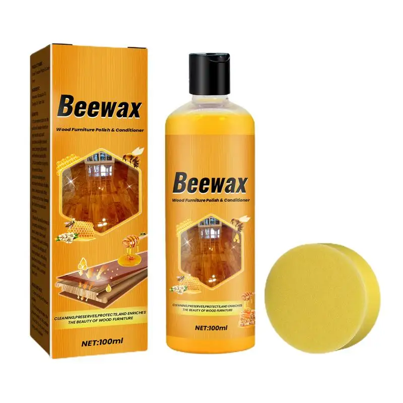 100Ml Smalto Per Legno Condimento Per Cera D'Api Condimento Per Cera D'Api Lucidatrice Per Pavimenti Detergente Per La Protezione Del Pavimento Manute