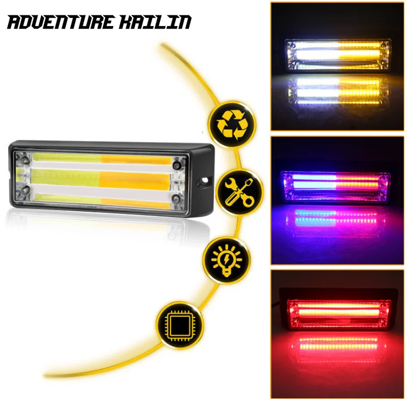 Cob Strobe Light 12-24V Truck Sidelight Cob Truck Spia Cob Sidelight Lampada Stroboscopica