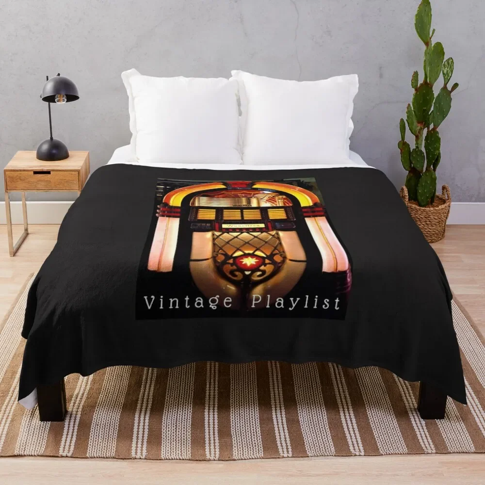 Jukebox Wurlitzer, King Of The Jukeboxes, Coperta Da Gioco Vintage Per Divani Per Bambini Coperte Pelose