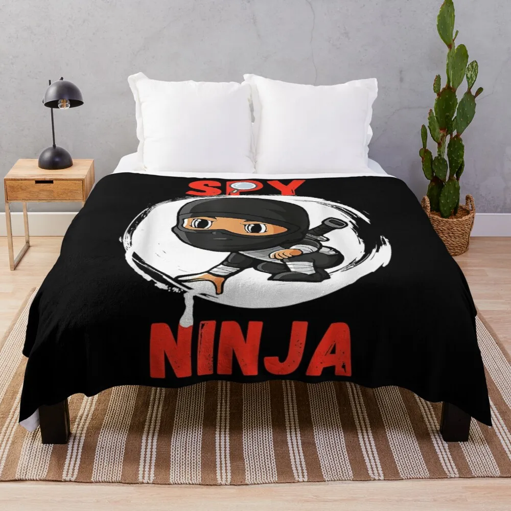 Cool Spy Gaming Ninjas Gamer Boy Girl Kids Spy Ninjathrow Blanket Hairy Blanket Designer Blanket Sofas