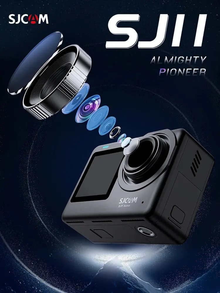 Sjcam Sj11 Active Action Camera 4K 2.33 "Touch Screen Impermeabile 5G Wifi Active Hdr Video Action Cam Camera Sport Flagship