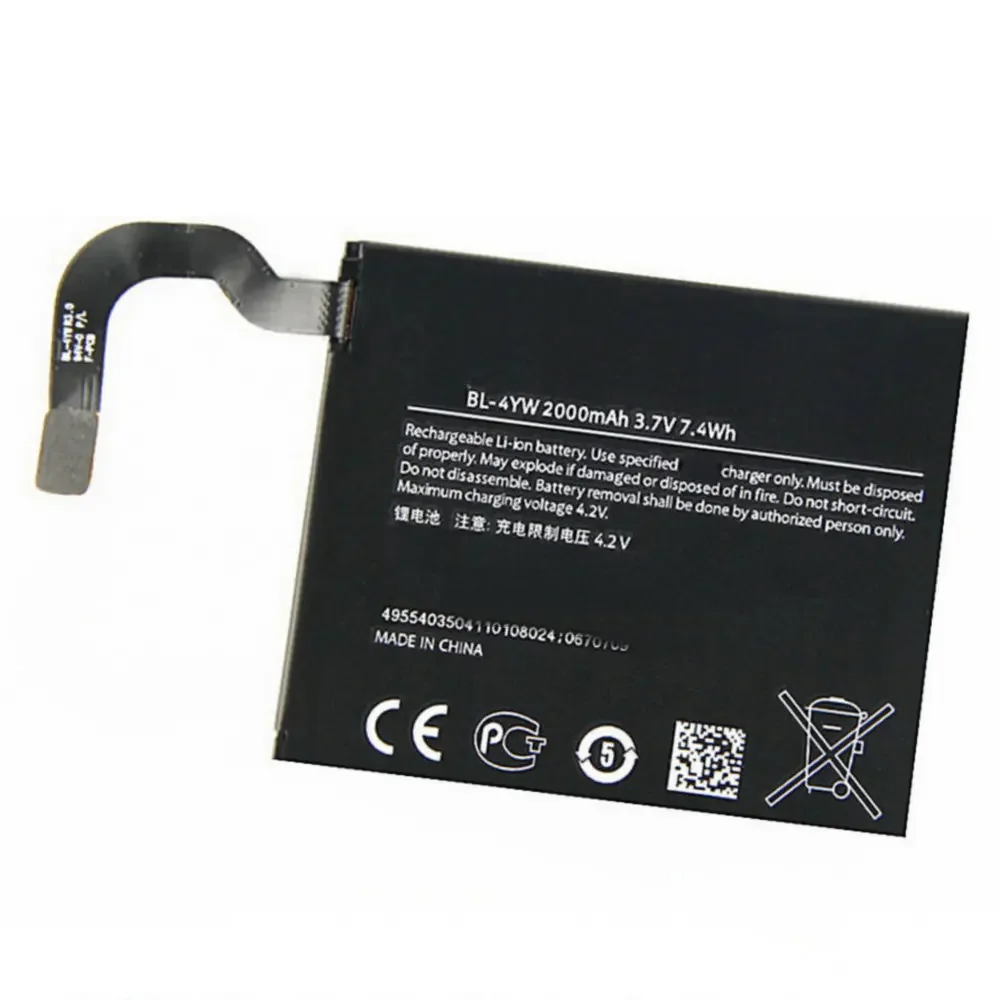 2000Mah Bl-4Yw Batterie Per Nokia Lumia 925 925T Bl4Yw Batterie Per Smartphone Batteria Di Ricambio Di Alta Qualità