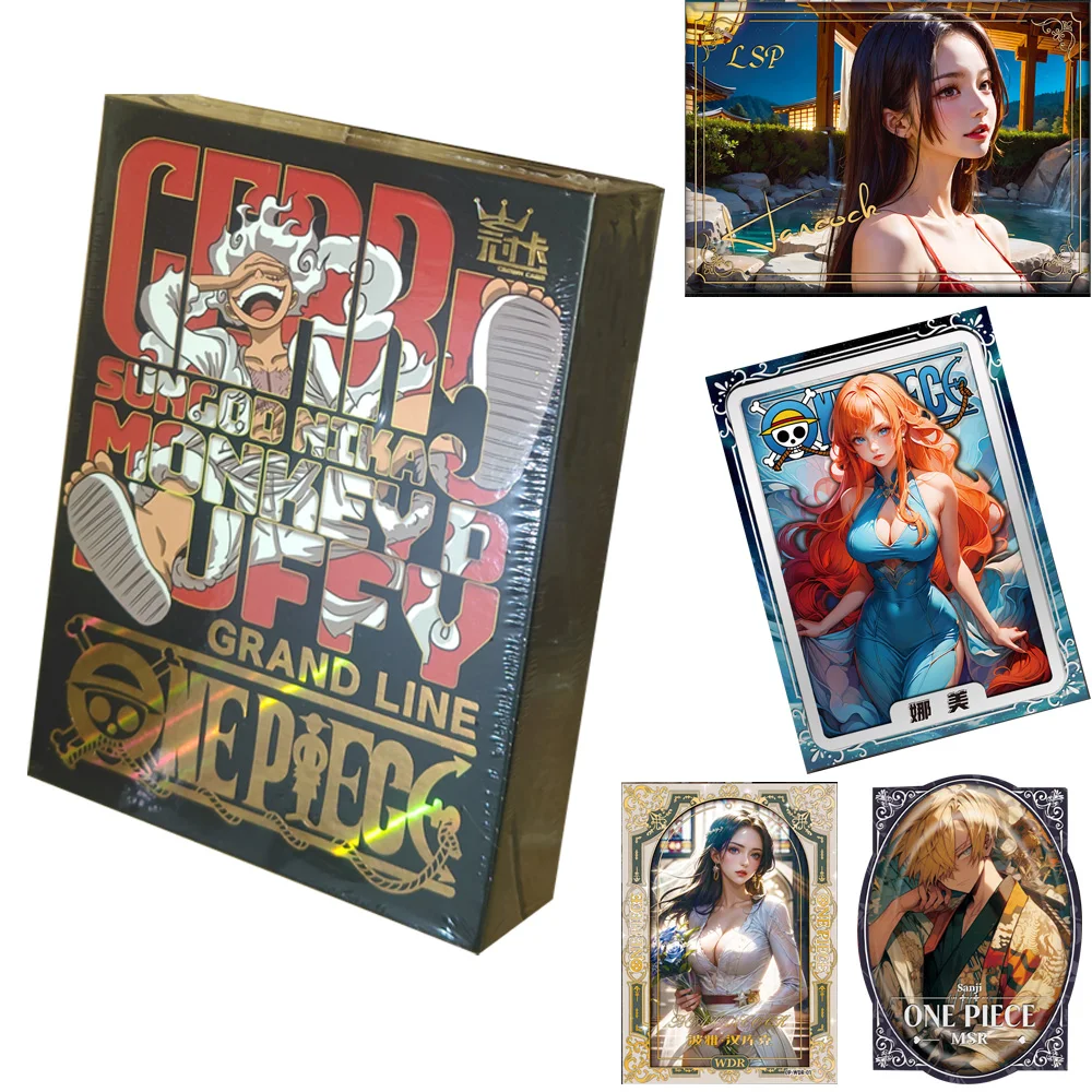 One Piece Cards Booster Box Collection Card Scatola Di Carte In Metallo Lettere Sanji One Piece Anime Paper Cards Anime Collection Cards