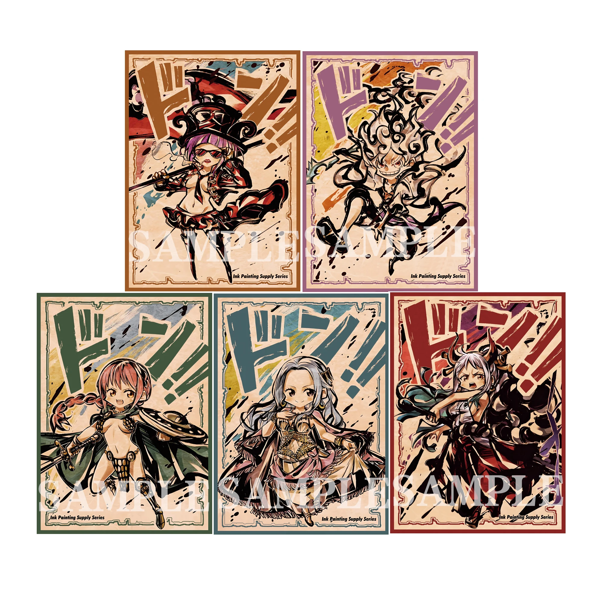 60 Pz/Set 67 X92Mm One Piece Rufy Rebecca Opcg Opcg Card Sleeves Yamato Vivi Color Flash Card Collection Cover Anime Gift Toys