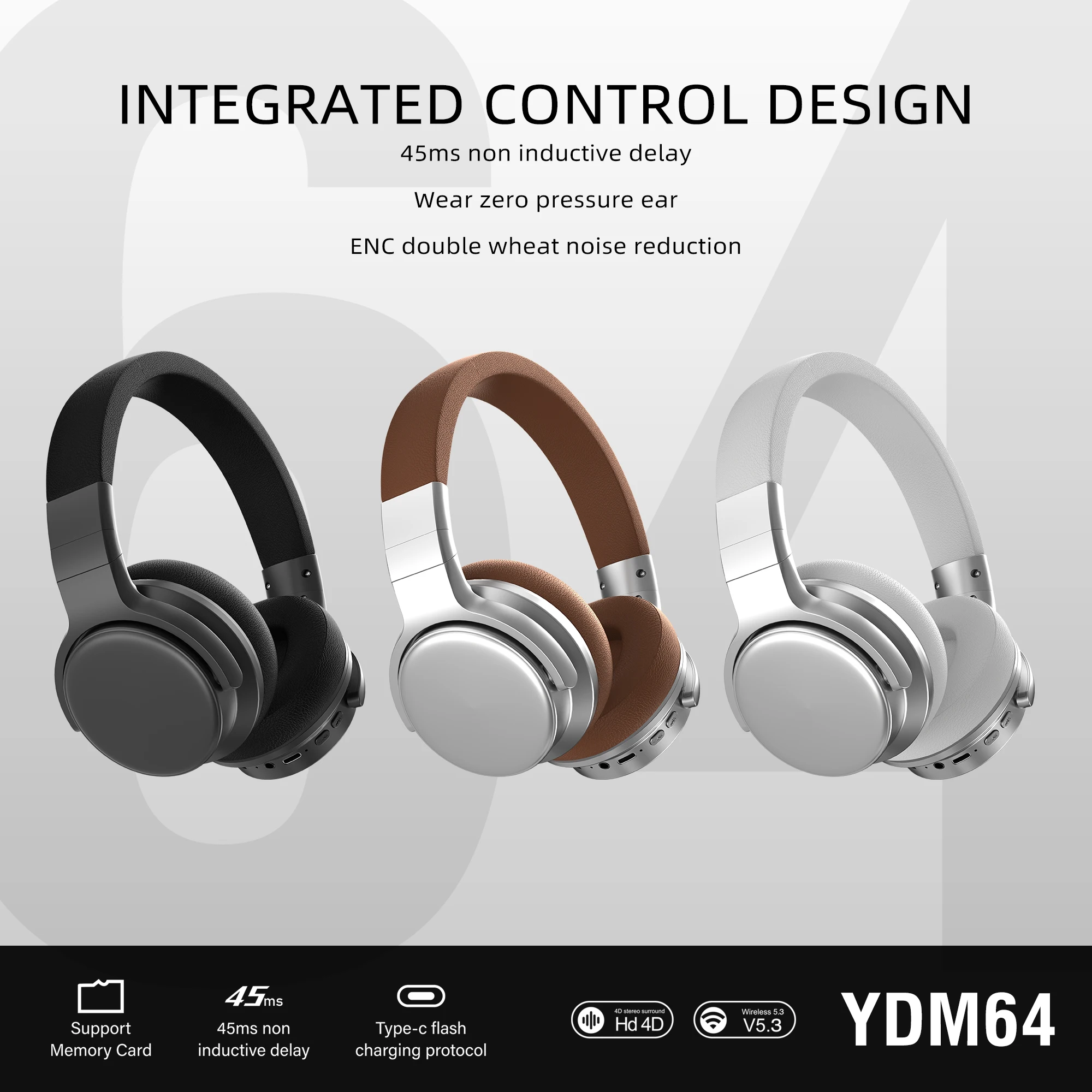 Tws Wireless Headset Bluetooth 5.3 Headset Smart Gaming Sports Stereo Microfono Headset Supporta Fm Tf Card Per Iphone Xiaomi