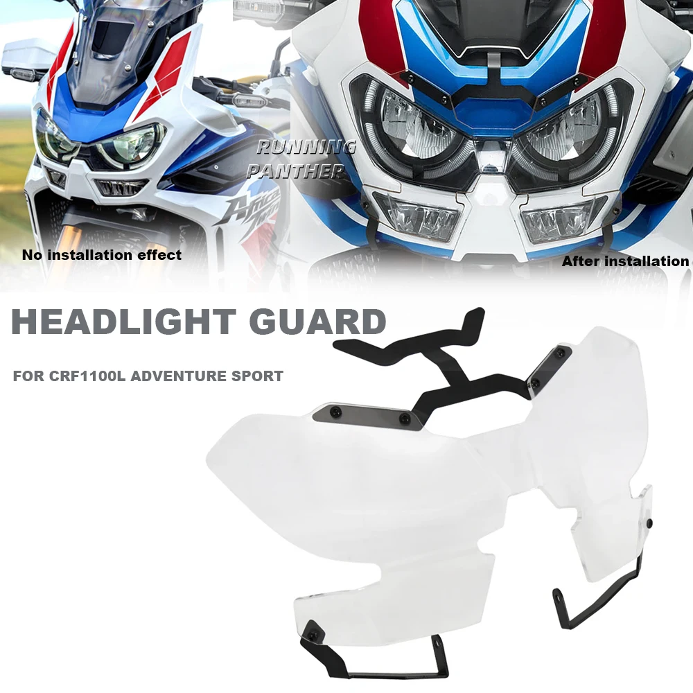 For Honda Africa Twin Crf1100L Crf 1100 L Adventure Sports 2020 2021 New Motorcycle Headlight Head Light Guard Protector Cover