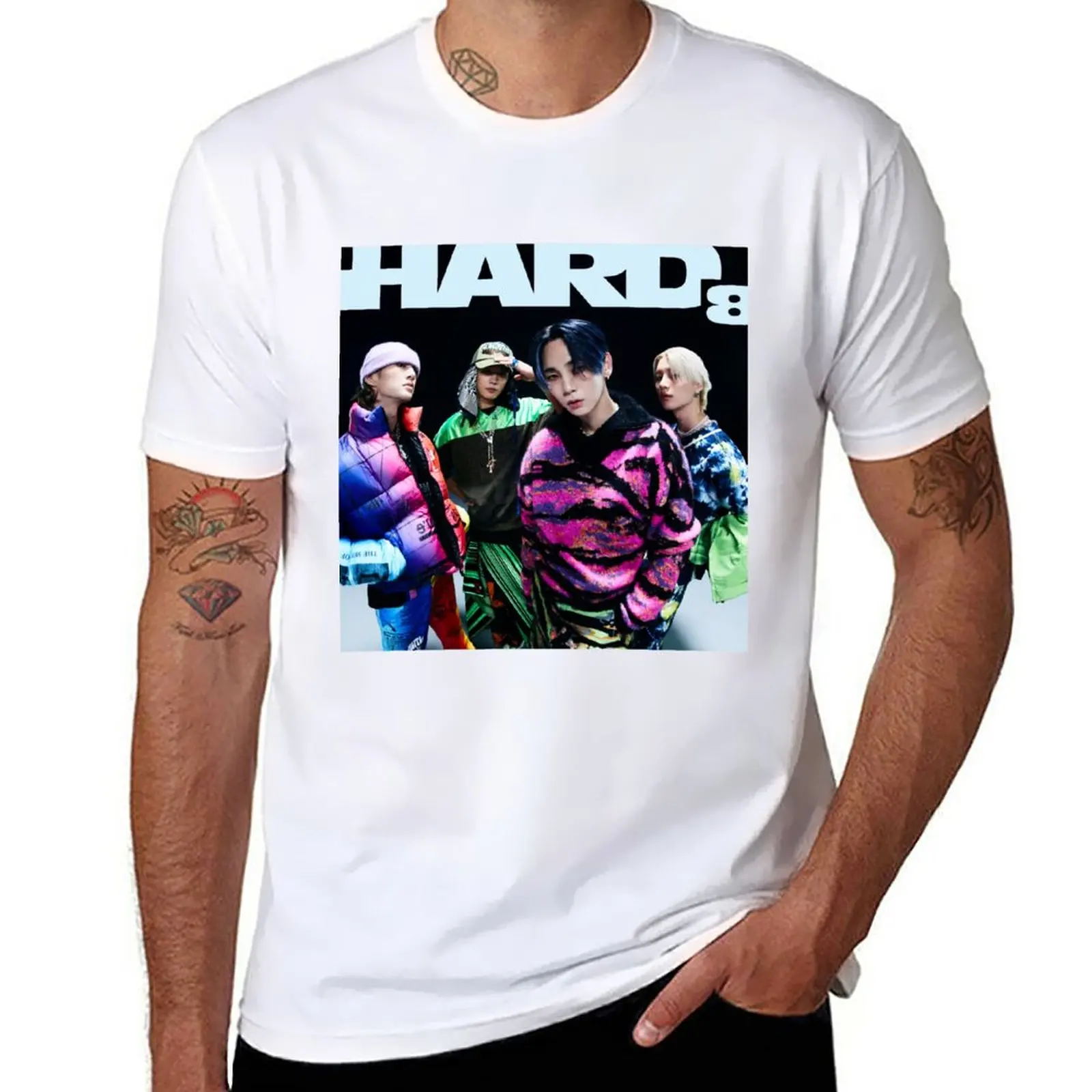 Nuovo Shinee ?? Hard The 8Th Album T-Shirt Manica Corta Abbigliamento Estetico Magliette Per Uomo Cotone
