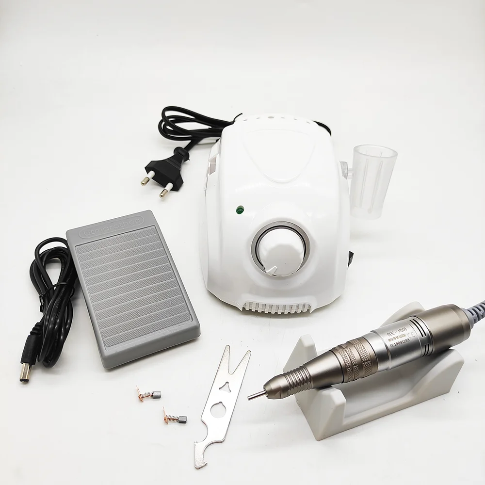 65W Bt Marathon Champion-3 Trapano Per Unghie Dental Lab Manicure Fresa 35000Rpm H200 Polish Handle Pedicure File Bits
