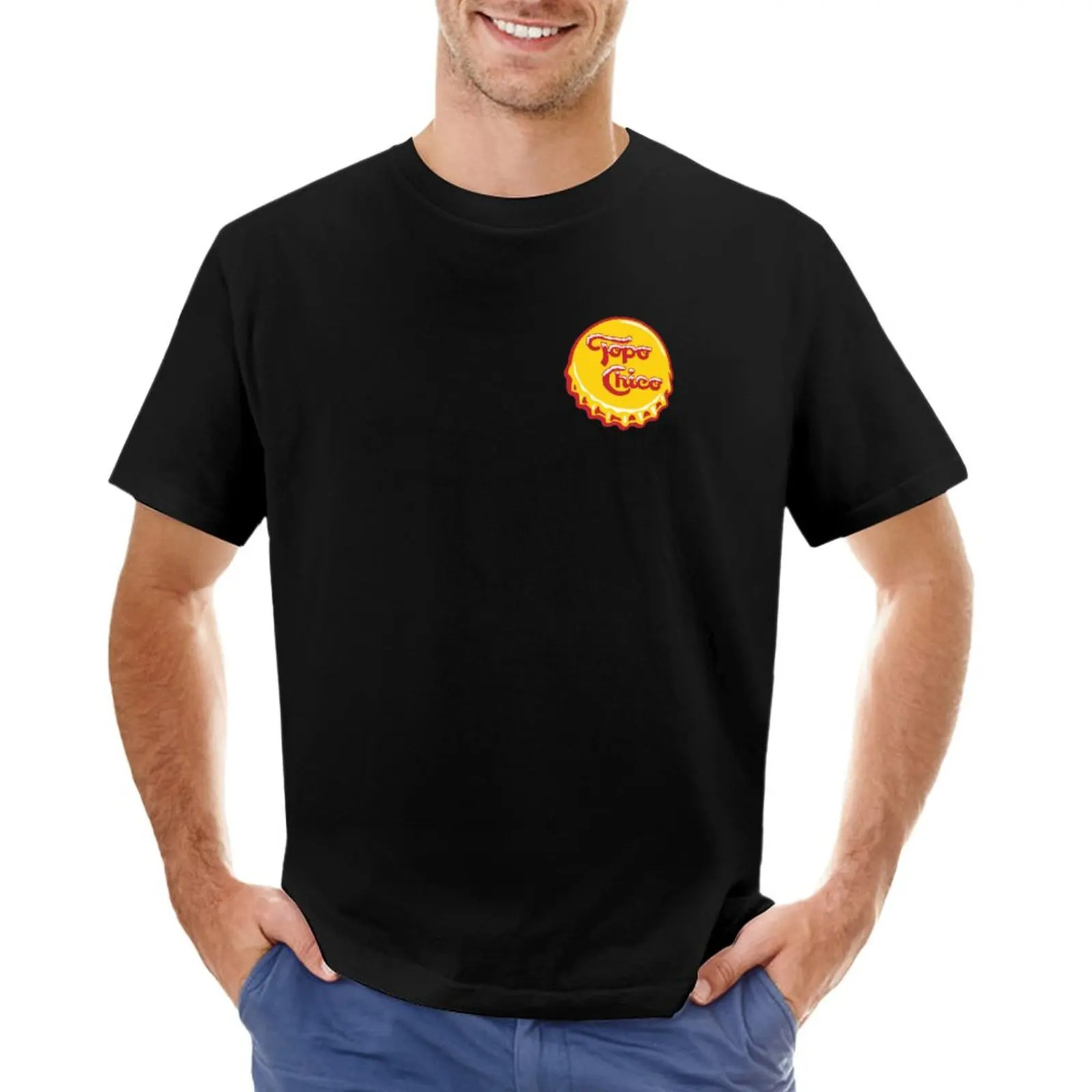 Top Chico Bottle Cap T-Shirt Camicetta Top Abbigliamento Uomo