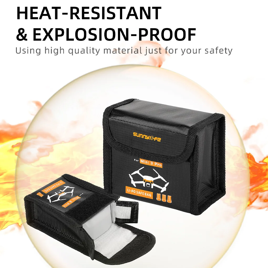 Borsa Per Batteria Drone Custodia Protettiva Per Batterie Portatili 2 Slot